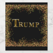 ÉTIQUETTE POUR BOUTEILLES DE VIN TRUMP 2024 (Étiquettes simples)