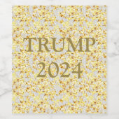 ÉTIQUETTE POUR BOUTEILLES DE VIN TRUMP 2024 (Étiquettes simples)