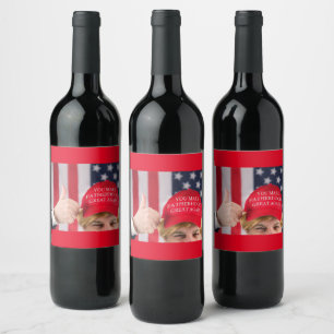 Étiquette Pour Bouteilles De Vin Trump et la paternité
