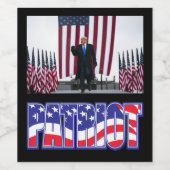 Étiquette Pour Bouteilles De Vin Trump Président Trump 2024 (Étiquettes simples)