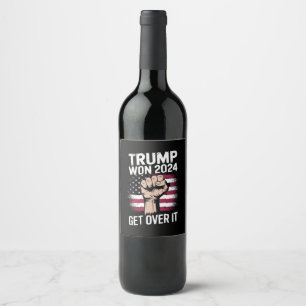 Étiquette Pour Bouteilles De Vin Trump Won Wons Inauguration 47 Président des États