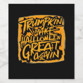 Étiquette Pour Bouteilles De Vin Trumpkin Rendre Halloween grand à nouveau - Sloth (Étiquettes simples)