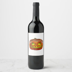 Étiquette Pour Bouteilles De Vin Trumpkin - Rendre Halloween plus grand