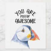 Étiquette Pour Bouteilles De Vin tu es génial en purée (Étiquettes simples)