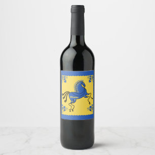 Étiquette Pour Bouteilles De Vin Ukraine Art populaire slave traditionnel