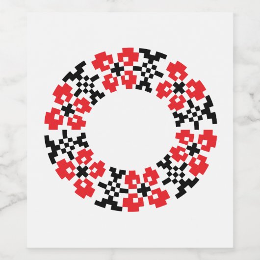 Étiquette Pour Bouteilles De Vin ukrainien (Étiquettes simples)