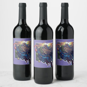 Étiquette Pour Bouteilles De Vin Un étau de l'imagination