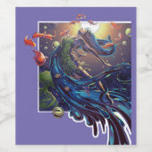 Étiquette Pour Bouteilles De Vin Un étau de l'imagination (Étiquettes simples)