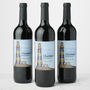 Étiquette Pour Bouteilles De Vin Un Étiquette de vin calme et solitaire