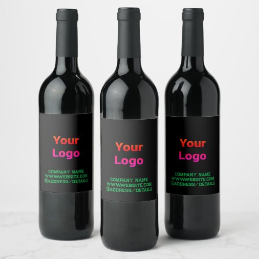 Étiquette Pour Bouteilles De Vin Un logo personnalisé simple et élégant ici compagn (Bouteilles)