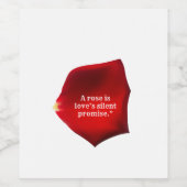 Étiquette Pour Bouteilles De Vin Un Rose (Étiquettes simples)