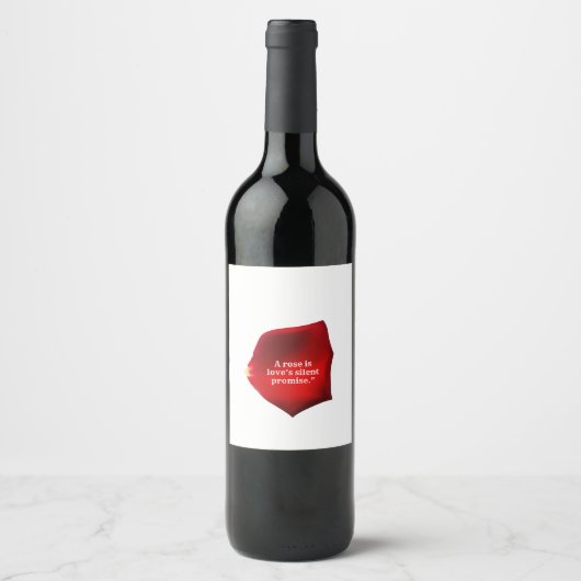 Étiquette Pour Bouteilles De Vin Un Rose (Devant)