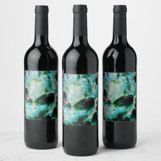 Étiquette Pour Bouteilles De Vin Une Aura d'Émeraudes (Bouteilles)
