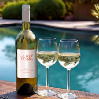 Étiquette Pour Bouteilles De Vin Une Dernière Bachelorette Fling