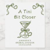 Étiquette Pour Bouteilles De Vin Une douche de mariée un peu plus proche (Étiquettes simples)