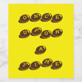 Étiquette Pour Bouteilles De Vin une fois à la fois (Étiquettes simples)