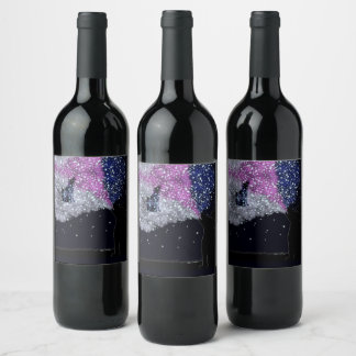 Étiquette Pour Bouteilles De Vin Une nuit d'été avec Sirius