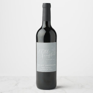 Étiquette Pour Bouteilles De Vin Une petite fête de baby shower d'hiver à flocon 