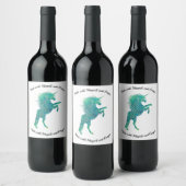 Étiquette Pour Bouteilles De Vin Unicorn Blues (Bouteilles)