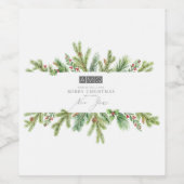 Étiquette Pour Bouteilles De Vin Vacances AMQ (Étiquettes simples)