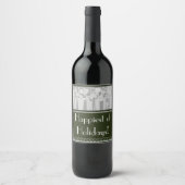 ÉTIQUETTE POUR BOUTEILLES DE VIN VACANCES AVEC ART DÉCO ! :) (Devant)