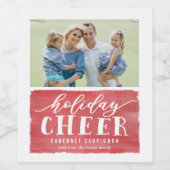 Étiquette Pour Bouteilles De Vin Vacances Cheques sur mesure Vins de vacances Étiqu (Étiquettes simples)