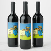Étiquette Pour Bouteilles De Vin Vache avec signe (Bouteilles)