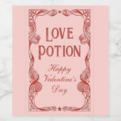 Étiquette Pour Bouteilles De Vin Valentines Day Love Potion (Étiquettes simples)
