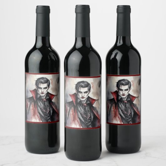 Étiquette Pour Bouteilles De Vin Vampire homme (Bouteilles)