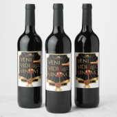 Étiquette Pour Bouteilles De Vin Veni, Vidi Vinum (Bouteilles)