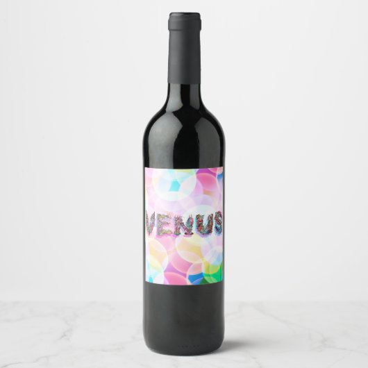 Étiquette Pour Bouteilles De Vin Vénus (Devant)