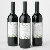 Étiquette Pour Bouteilles De Vin Verdure Eucalyptus Nature Inspiré Mariage Faveur (Bouteilles)