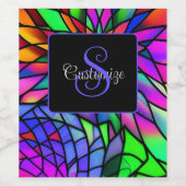 Étiquette Pour Bouteilles De Vin Verre de Faux (Étiquettes simples)