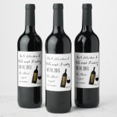 Étiquette Pour Bouteilles De Vin Verre de vin (Bouteilles)