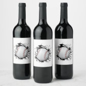 Étiquette Pour Bouteilles De Vin Vêtements de baseball - Baseball (Bouteilles)