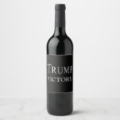 ÉTIQUETTE POUR BOUTEILLES DE VIN VICTOIRE TRUMP (Devant)