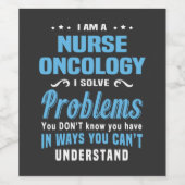 Étiquette Pour Bouteilles De Vin Vie infirmière | Oncologie infirmière (Étiquettes simples)