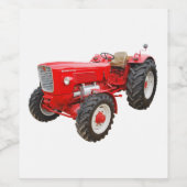 Étiquette Pour Bouteilles De Vin Vieux tracteur de Güdner (Étiquettes simples)