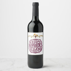 Étiquette Pour Bouteilles De Vin Vignoble Bounty Fête des pères vin Étiquette