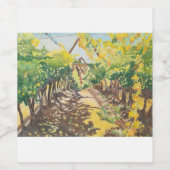 Étiquette Pour Bouteilles De Vin Vignoble Étiquette Vin (Étiquettes simples)