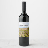 Étiquette Pour Bouteilles De Vin Vignoble personnalisé (Devant)