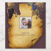 Étiquette Pour Bouteilles De Vin Vignoble Vignoble Mariage Vignoble Vignoble Photo (Étiquettes simples)