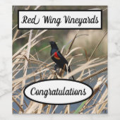 Étiquette Pour Bouteilles De Vin Vignobles Red Wing (Étiquettes simples)