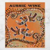 ÉTIQUETTE POUR BOUTEILLES DE VIN VIN AUSTRALIEN (Étiquettes simples)