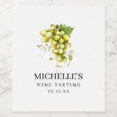 Étiquette Pour Bouteilles De Vin Vin blanc Étiquette de dégustation (Étiquettes simples)