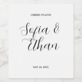 Étiquette Pour Bouteilles De Vin Vin de Bourgogne Sangria Forêt verte (Étiquettes simples)