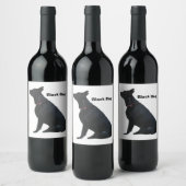Étiquette Pour Bouteilles De Vin Vin de chien noir (Bouteilles)