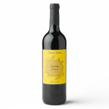Vin de Fête de Mariage Élégance Dorée
