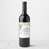 Étiquette Pour Bouteilles De Vin Vin de raisin violet (Devant)