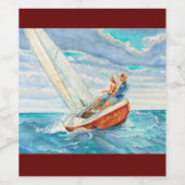 Étiquette Pour Bouteilles De Vin Vin de voile Étiquette (Étiquettes simples)